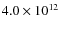 $4.0\times 10^{12}$