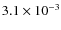 $3.1\times 10^{-3}$