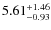 $\rm 5.61^{+1.46}_{-0.93}$