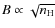 $B \propto \sqrt{n_{\rm H}}$