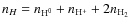$n_H {\sc }=n_{\rm H^0}+n_{\rm H^+}+2n_{\rm H_2}$