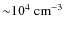 ${\sim}10^4~{\rm cm^{-3}}$