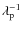 $\lambda_{\rm
p}^{-1}$