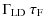 $\displaystyle \Gamma_{\rm LD} ~ \tau_{\rm F}$