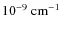 ${\rm 10^{-9}~cm^{-1}}$