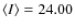 $\langle I\rangle=24.00$