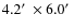 $4.2\hbox{$^\prime$ }\times 6.0\hbox{$^\prime$ }$