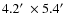 $4.2\hbox{$^\prime$ }\times 5.4\hbox{$^\prime$ }$