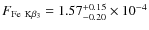 $F_{{\rm Fe\ K}\beta_3}=1.57_{-0.20}^{+0.15}\times 10^{-4}$