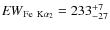 ${\it EW}_{{\rm Fe\ K}\alpha_2}=233_{-27}^{+7}$