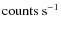 ${\rm counts}~{\rm s}^{-1}$