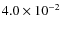 $4.0 \times 10^{-2}$