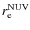 $r_{\rm e}^{\rm NUV}$