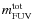 $m^{\rm tot}_{\rm FUV}$