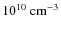 $10^{10}{\rm ~cm^{-3}}$