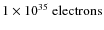 ${\rm 1\times10^{35}~electrons}$