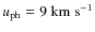 $u_{\rm ph}=9~{\rm km}~{\rm s}^{-1}$