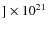 $] \times 10^{21}$
