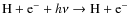 $\textup{H}+\textup{e}^-+h\nu \rightarrow \textup{H}+ \textup{e}^-$