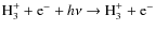 $\HH_3^+ + \textup{e}^-+ h\nu \rightarrow \HH_3^+ + \textup{e}^-$