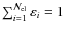 $\sum_{i=1}^{\mathcal{N}_{\rm el}}\varepsilon_i=1$