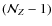 $(\mathcal{N}_Z-1)$