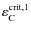 $\varepsilon_{\rm C}^{{\rm crit},1}$