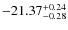 $-21.37^{{\rm + 0.24}}_{{\rm -0.28}}$