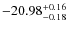$-20.98^{{\rm + 0.16}}_{{\rm -0.18}}$