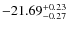 $-21.69^{{\rm + 0.23}}_{{\rm -0.27}}$