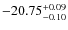 $-20.75^{{\rm + 0.09}}_{{\rm -0.10}}$