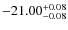 $-21.00^{{\rm + 0.08}}_{{\rm -0.08}}$