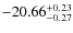 $-20.66^{{\rm + 0.23}}_{{\rm -0.27}}$