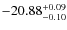 $-20.88^{{\rm + 0.09}}_{{\rm -0.10}}$