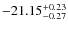 $-21.15^{{\rm + 0.23}}_{{\rm -0.27}}$