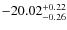 $-20.02^{{\rm + 0.22}}_{{\rm -0.26}}$