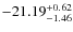 $-21.19^{{\rm + 0.62}}_{{\rm -1.46}}$