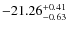 $-21.26^{{\rm + 0.41}}_{{\rm -0.63}}$