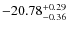 $-20.78^{{\rm + 0.29}}_{{\rm -0.36}}$
