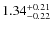 $1.34^{{\rm + 0.21}}_{{\rm - 0.22}}$