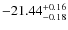 $-21.44^{{\rm + 0.16}}_{{\rm -0.18}}$