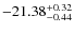 $-21.38^{{\rm + 0.32}}_{{\rm -0.44}}$