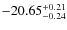 $-20.65^{{\rm + 0.21}}_{{\rm -0.24}}$