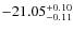 $-21.05^{{\rm + 0.10}}_{{\rm -0.11}}$
