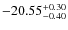 $-20.55^{{\rm + 0.30}}_{{\rm -0.40}}$