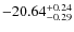 $-20.64^{{\rm + 0.24}}_{{\rm -0.29}}$
