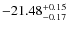 $-21.48^{{\rm + 0.15}}_{{\rm -0.17}}$