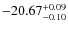 $-20.67^{{\rm + 0.09}}_{{\rm -0.10}}$