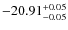 $-20.91^{{\rm + 0.05}}_{{\rm -0.05}}$