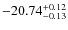 $-20.74^{{\rm + 0.12}}_{{\rm -0.13}}$